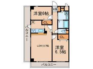 ｿｻｴﾃｨ　柿の木坂　ｱﾈｯｸｽの物件間取画像